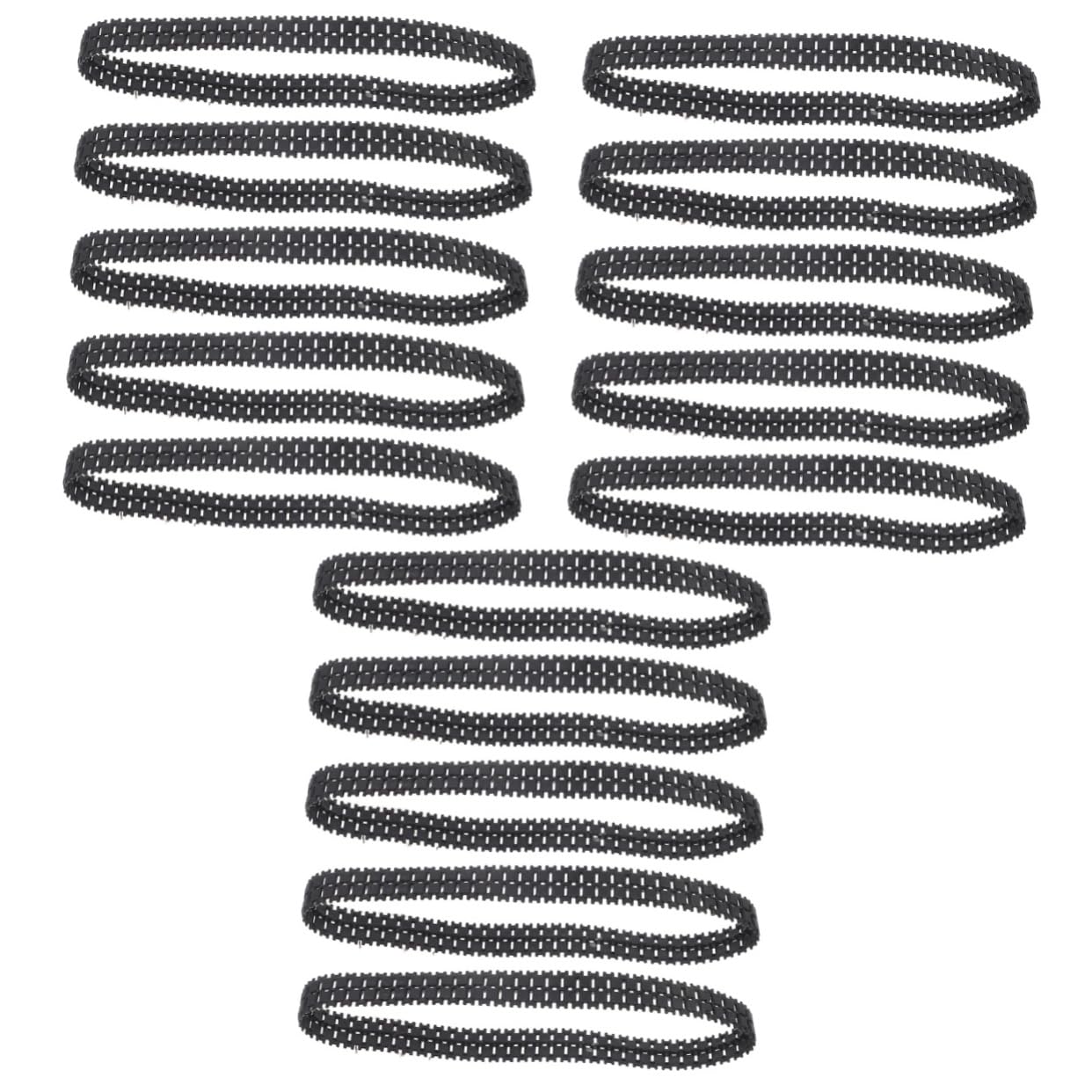 Abaodam 3sets DIY Tank Track Replacement for Robot Rubber Tank Tracks Robotic 5pcs*3