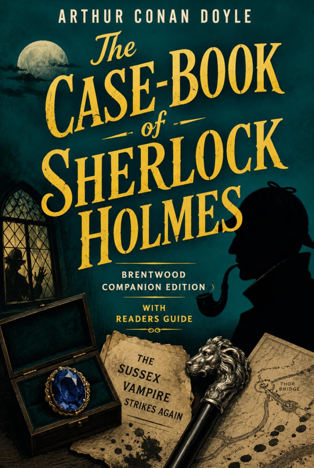 The Case-Book Of Sherlock Holmes (Annotated): Brentwood Companion Edition: Classic Detective Mystery, Crime Fiction - Novel With Reader’s Guide, Characters, Themes, Context, Symbols, Glossary