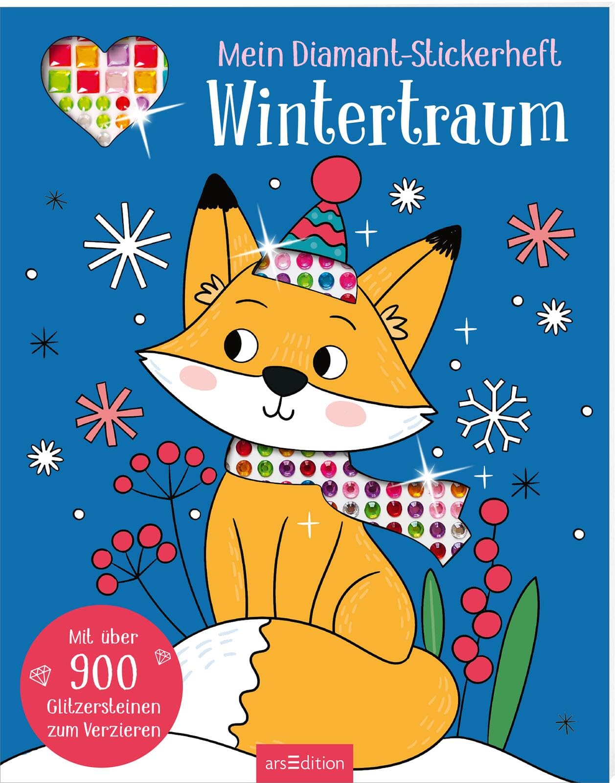 Arsedition Gmbh Mein Diamant-Stickerheft – Wintertraum: Mit Über 900 Glitzersteinen Zum Verzieren | Diamond Painting Als Stickerbuch | Für Kinder Ab 5 Jahren
