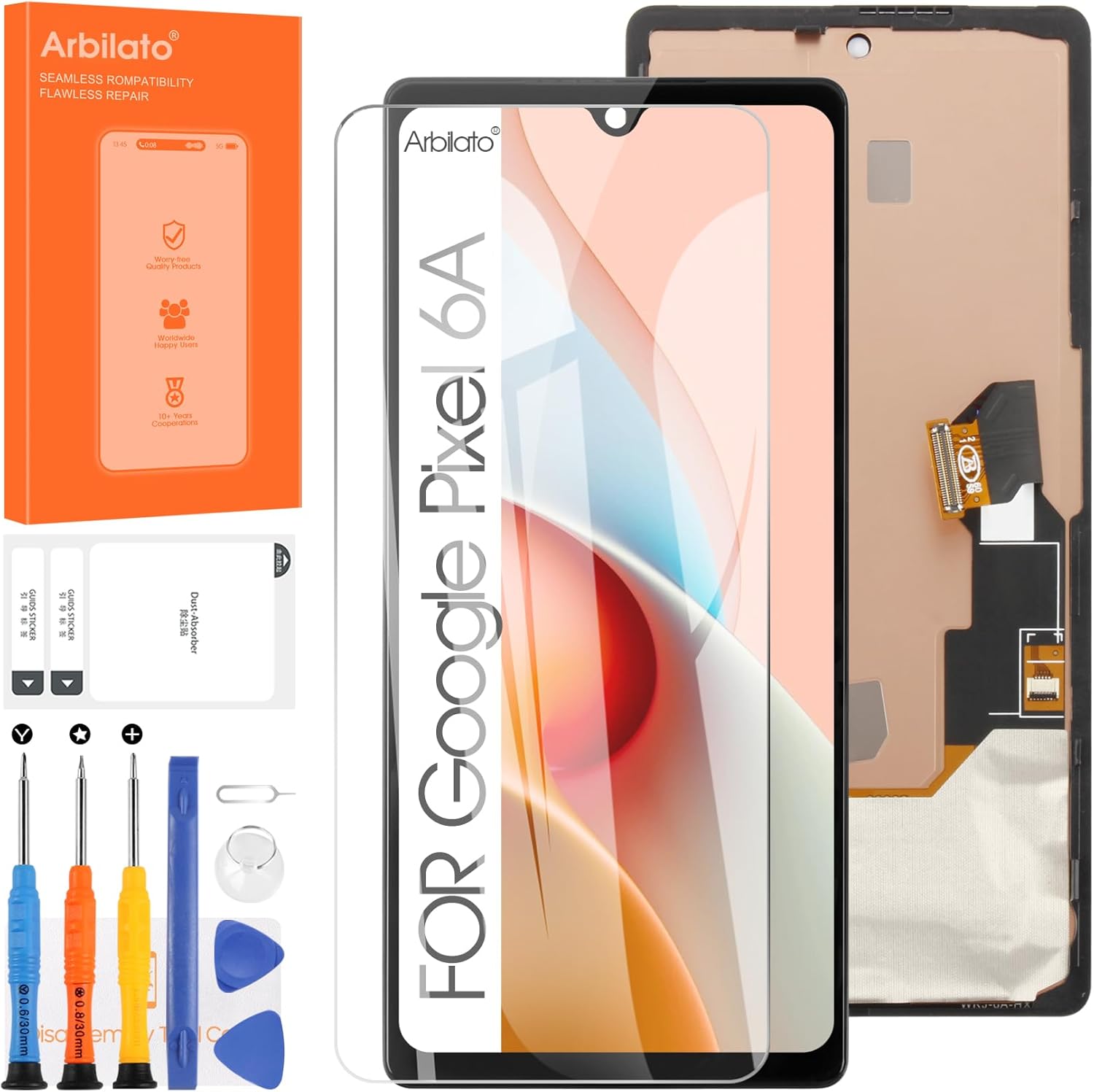 for Google Pixel 6A 5G 6.13" LCD Screen Replacement Display Touch LCD Display Digitizer Assembly