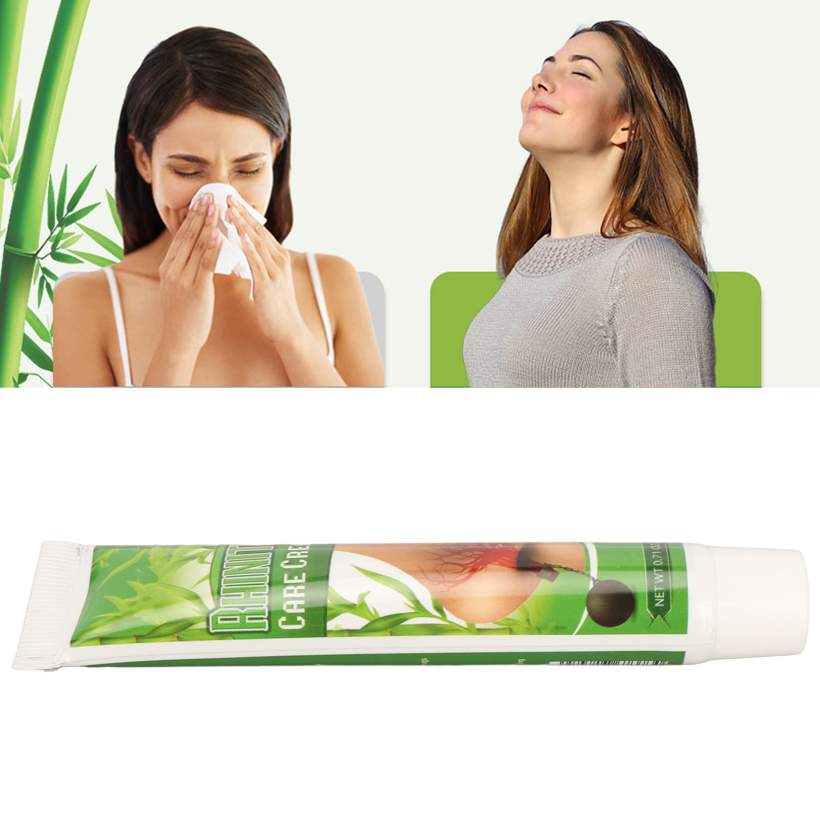 Crema Para El Cuidado De La Rinitis, Crema Para El Cuidado De La Rinitis Nasal Alivio De La Alergia Suavizar La Suciedad Efecto Instantáneo Extracto De Hierbas Crema Para La Nariz Congestionada 20g