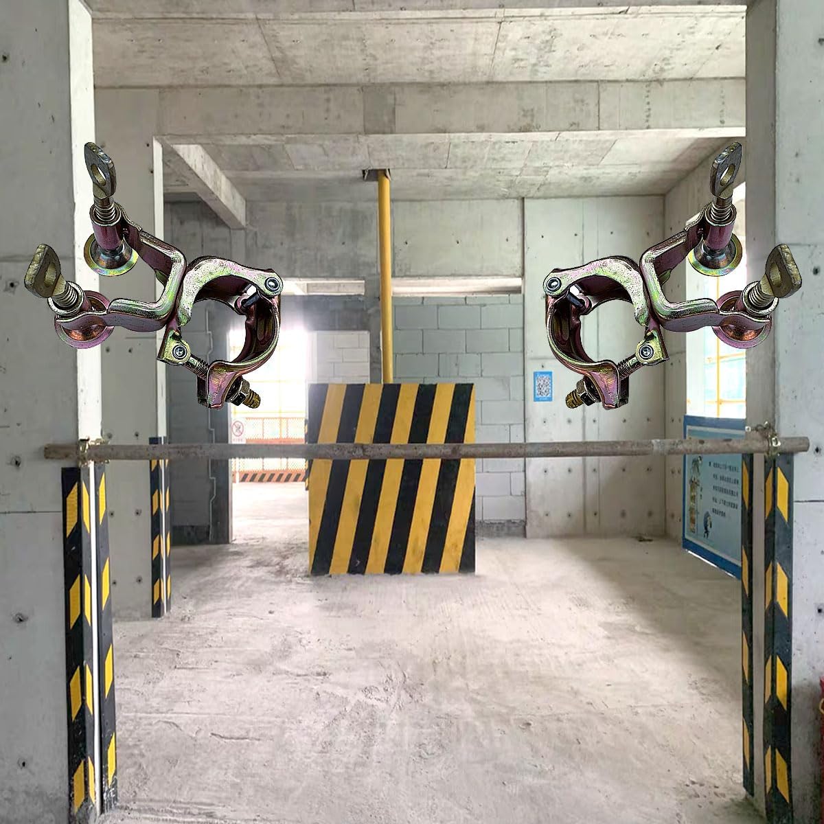 Fall Protection | Parapet Anchor for Guardrails | Dock Door Gates, Residential Building Loading Area Fall Protection | Steel Anchor System for Guardrails(2 Pcs)