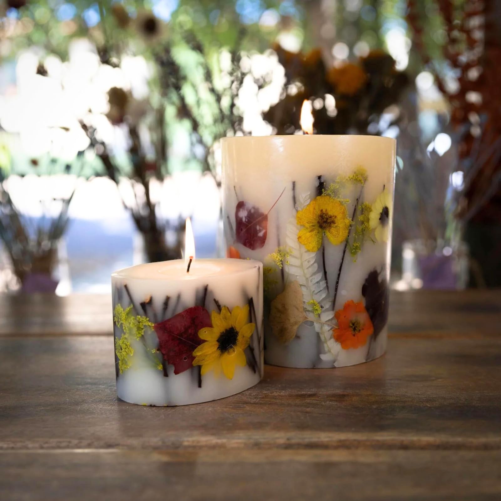 Amazon.com: Rosy Rings Petite Round Botanical Candle