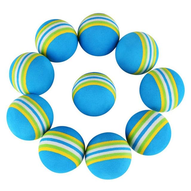 Foto 3 de 8 de VOVIGGOL 12 Piezas Bola de Esponja Juguetes para Gatos Balones de Arcoíris de Espuma