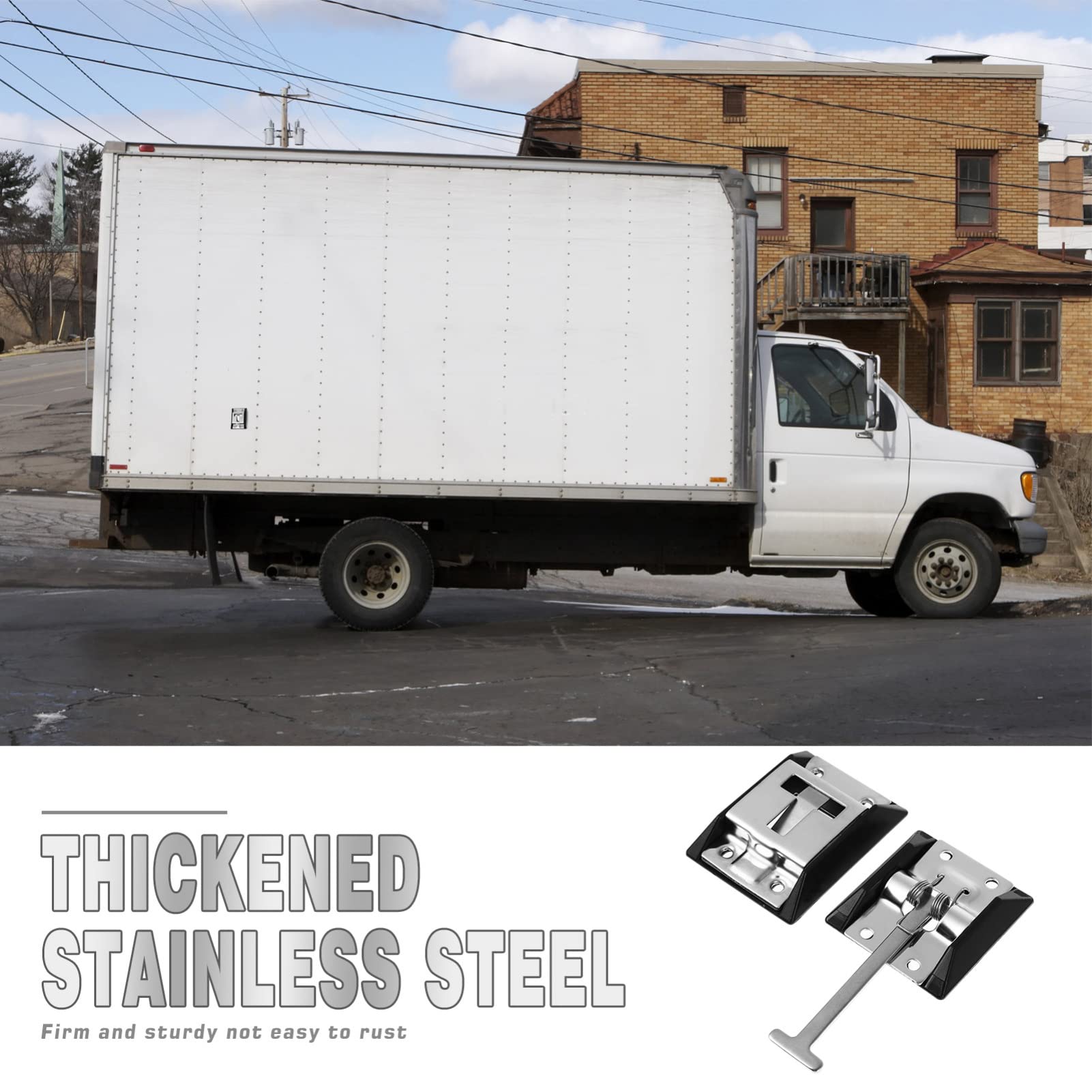 CIYODO Ergonomic Metal t Catch Holder for Trailer Door Catch Stainless Steel 304 Weatherproof Door Holder