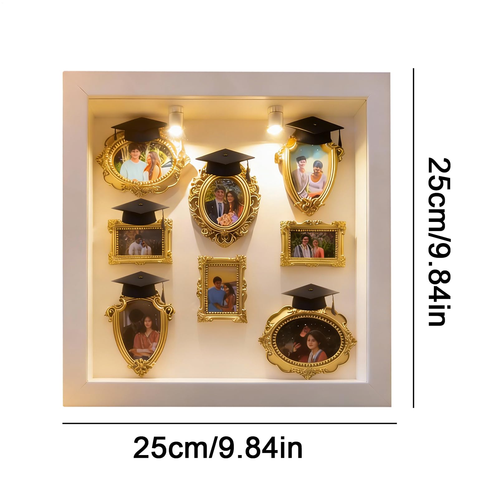 Zrób To Sam Pudełko Muzeum Antyczne Pudełko Na Rękodzieło Sylwetkowe | Zestaw DIY Do Miniaturowych Pudełek Muzealnych Na Ukończenie Studiów Boże Narodzenie Urodziny Ślub Dla Pary Rodziny Dzieci I
