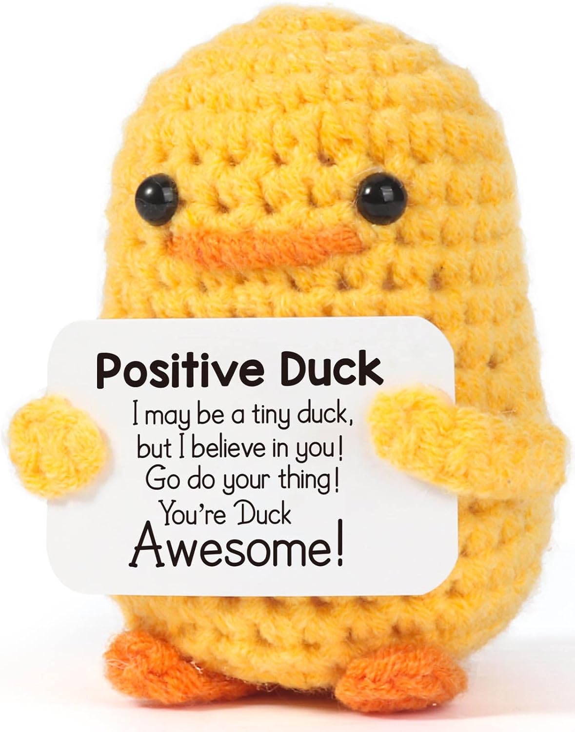 Inspirational Crochet Positive Duck