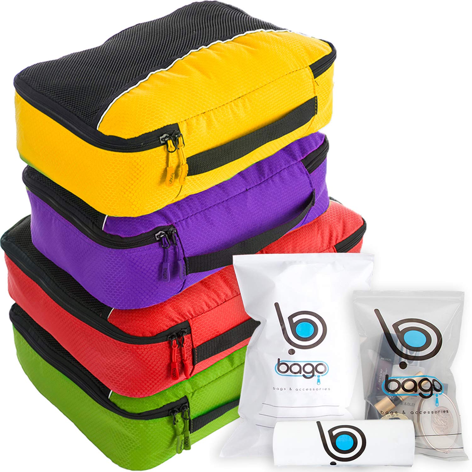 Set 3 cubi di imballaggio a compressione trasparente