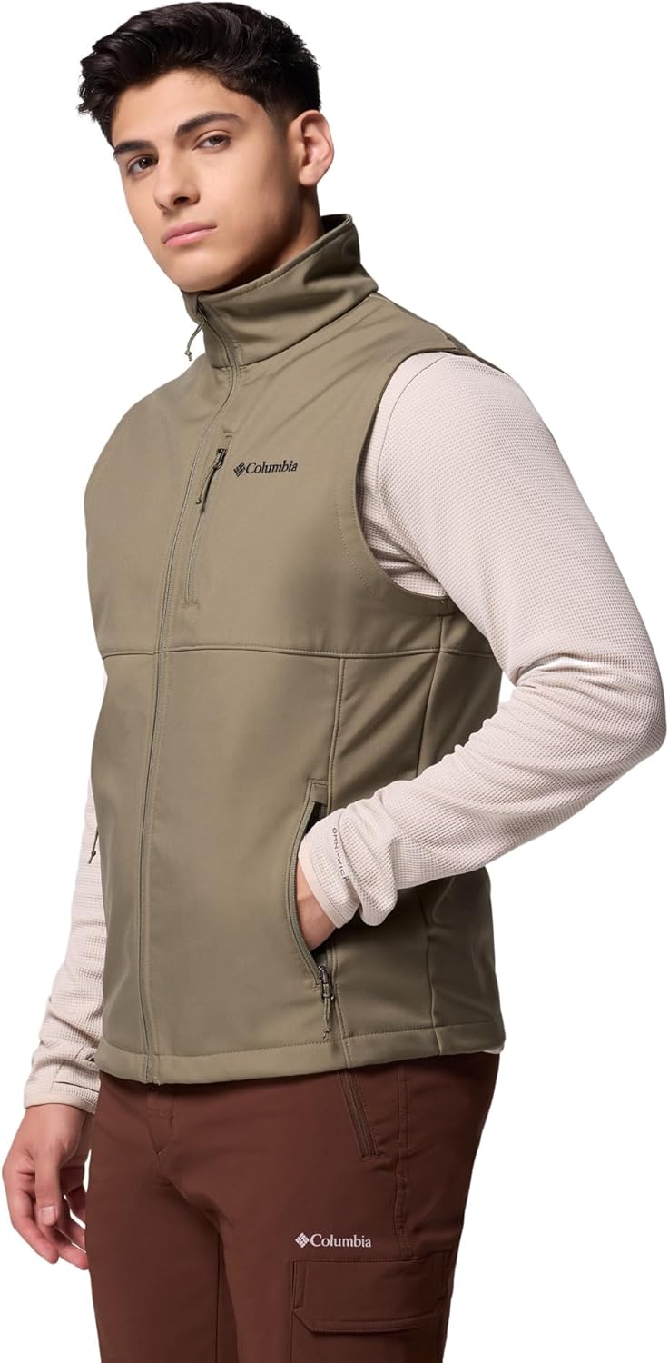 Columbia Mens Ascender II Softshell Vest, Stone Green, Small - Image 3