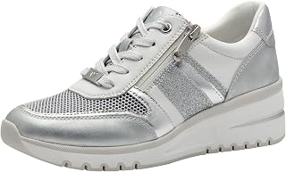 Marco Tozzi Damen Sneaker flach mit Reißverschluss Chunky-Sohle