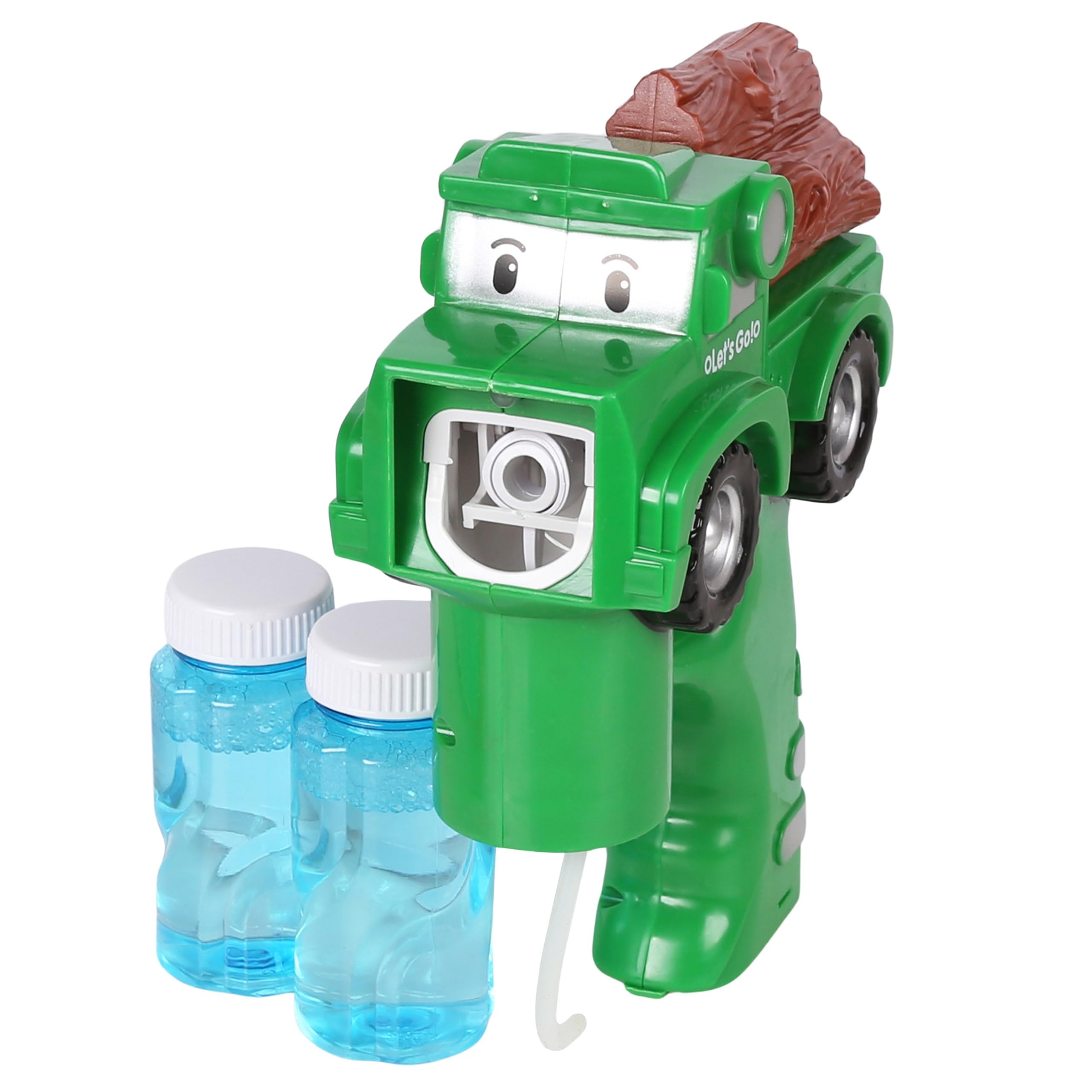 Bubble Gun Truck with LED and Sound, Includes 2 Bottles of Liquid - Image 3