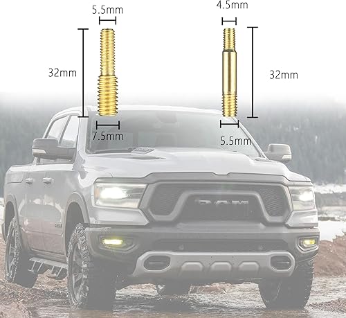Miniatura 3 de Junecarp 13 piezas de accesorios de adaptador de antena de camión para kit de camióncoche, 11 tornillos y 2 arandelas de goma de repuesto para