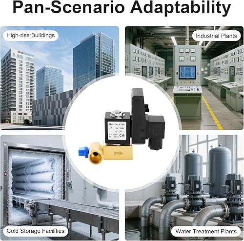 Miniatura 7 de Válvula de drenaje de condensado cronometrada automática, válvula de drenaje electrónica de 12 pulgada CA 110 V con temporizador para compresor de