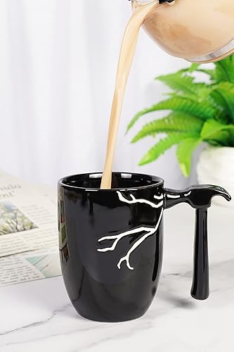 Vista 34 de Taza de café de béisbol, regalo de Navidad novedoso para hombres, mujeres, todos los amantes del deporte, 14 onzas, color blanco