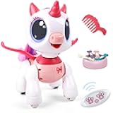 SPRSHY Remote Control Unicorn for Girls - Companion Pet Toys Electronic Pink Pegasus,Music and Waking Doll Christmas Birthday for Children 3 4 5 6 7 8 Years Old