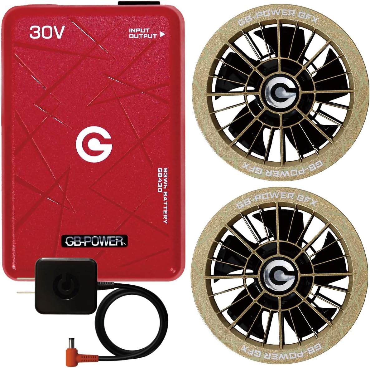 Amazon.co.jp: [長信ジャパン] GB430 + GFX 空調作業服 30V バッテリー