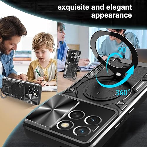 Miniatura 6 de Chengmi ZMONE - Funda para Redmi K50 GamingXiaomi Poco F4 GT 5G con protector de pantalla de vidrio (paquete de 2) resistente de doble capa de grado