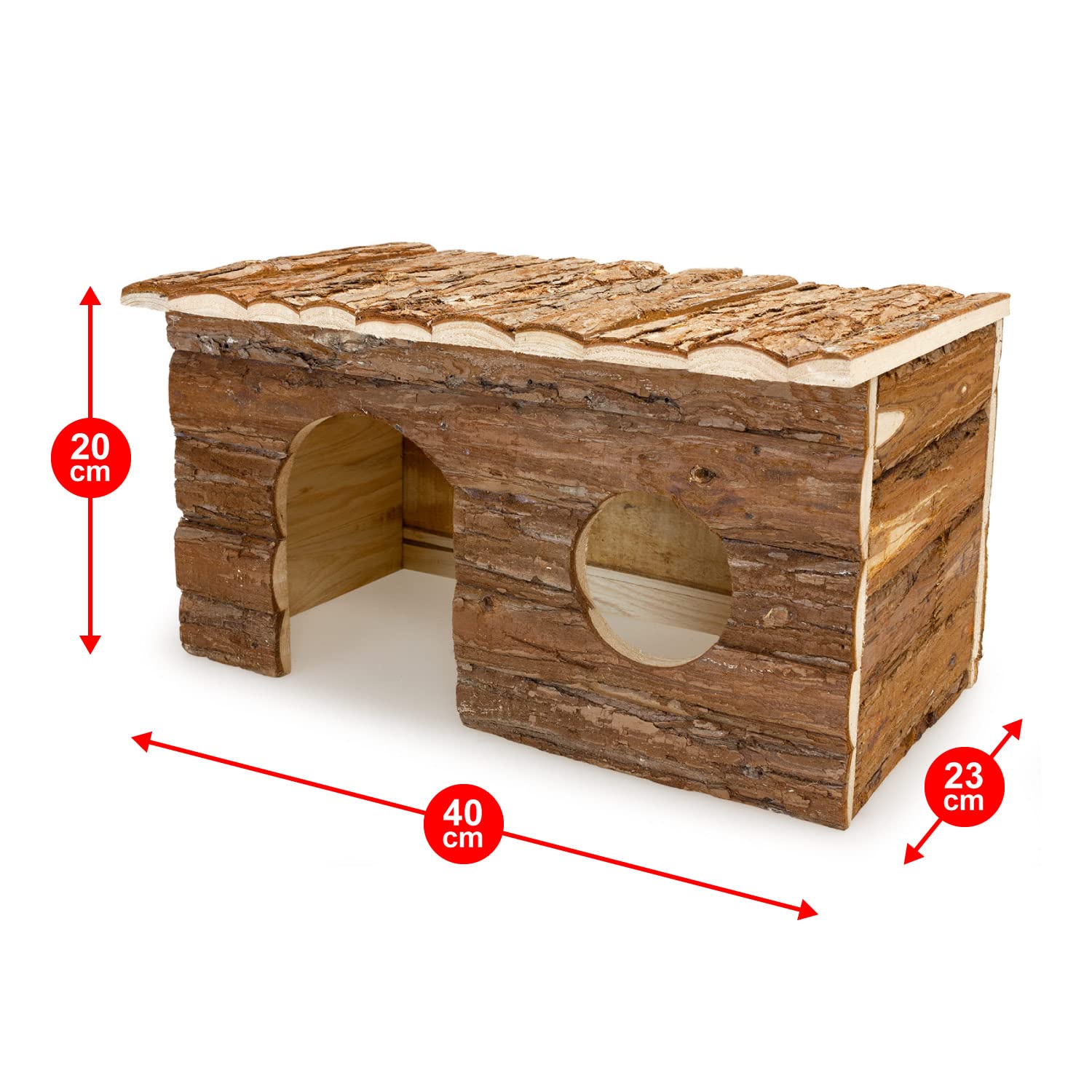 Arquivet - Casa roditori grande 40 x 23 x 20 cm