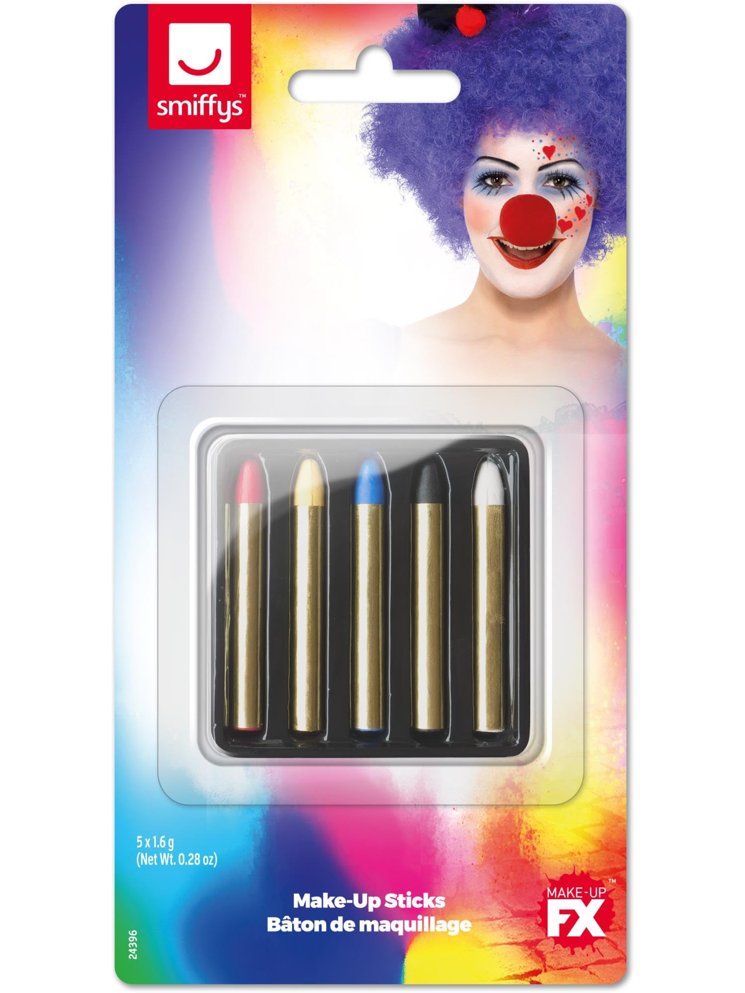 Smiffys Make-Up FX, Face/Body Paint Sticks Halloween