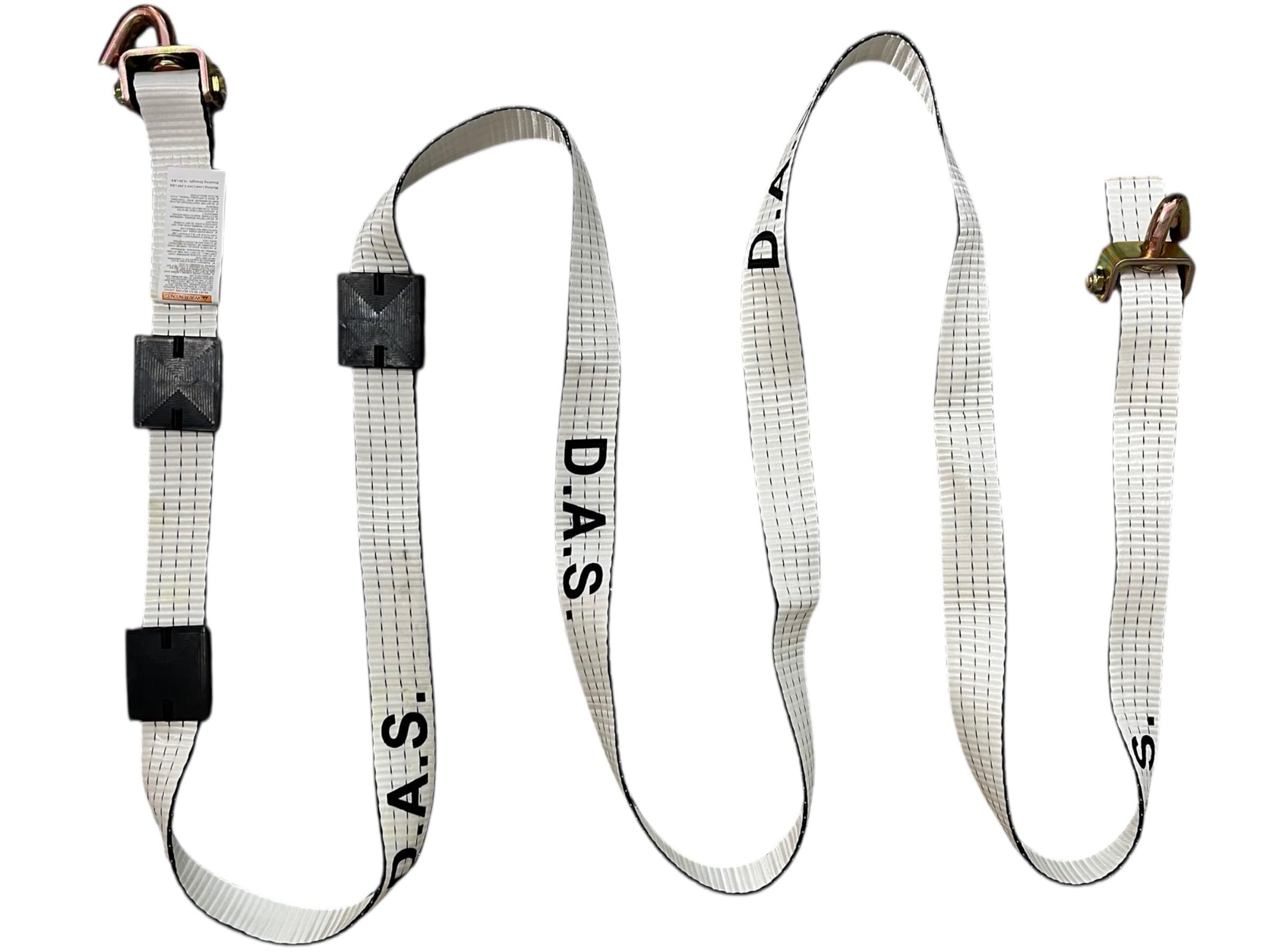 D.A.S. Cinghie di fissaggio per autotrasportatore, 6 x 4 m, colore: bianco