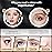MIYADIVA Makeup Mirror with Lights,20X Magnifying Mirror with Light and Touch Switch,Vanity Mirror with 3 Color Light and 80 LEDs,2-Sided Lighted Magnified Mirrors 8.8 Inches, Black