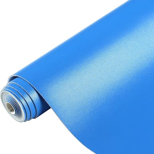 Vista 52 de Ramya 1 rollo de hojas de piel sintética de color liso albaricoque, 1 rollo de 12 x 53 pulgadas, la piel sintética es ideal para proyectos