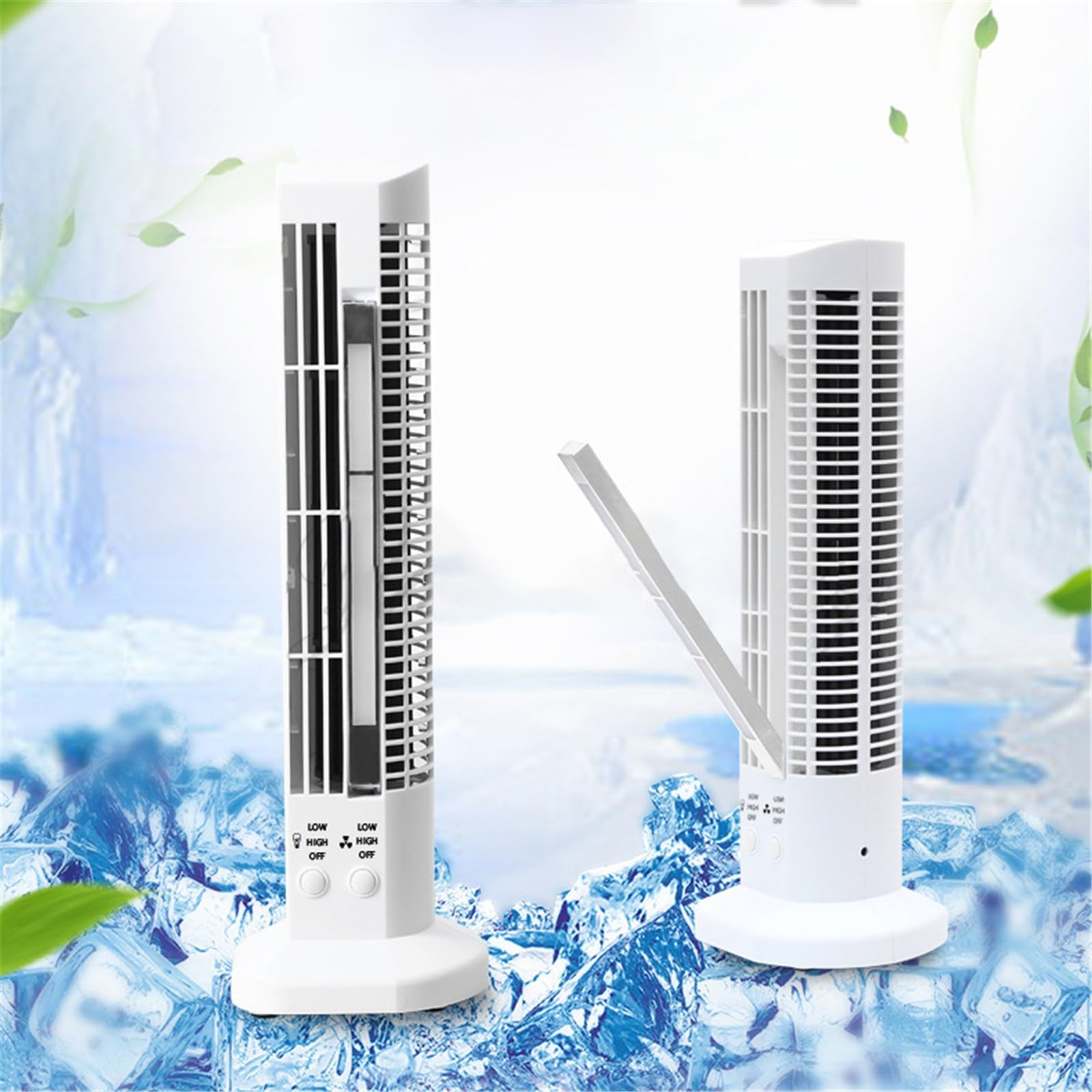 HMifjUM Tower Fan for Bedroom - Quiet Fans with Oscillation, Remote Control, Detachable Washable Design, Powerful Cooling, 3 Speeds, Portable Desk Table Bladeless Cooling Fan Modes for Home