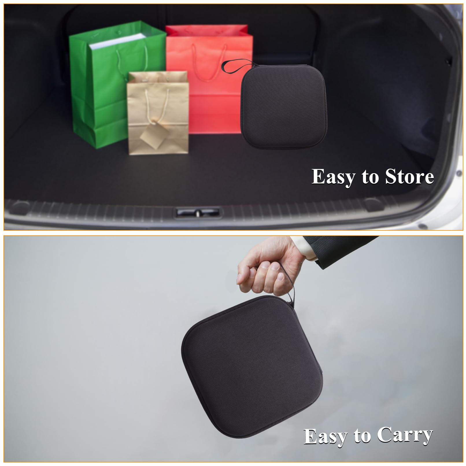 Tesla Model 3/S/X/Y Jack Pad Valet de Arandelas, Almohadilla de elevación de goma con maletín de almacenamiento con 4 arandelas, accesorios para vehículos Tesla (juego de 9)