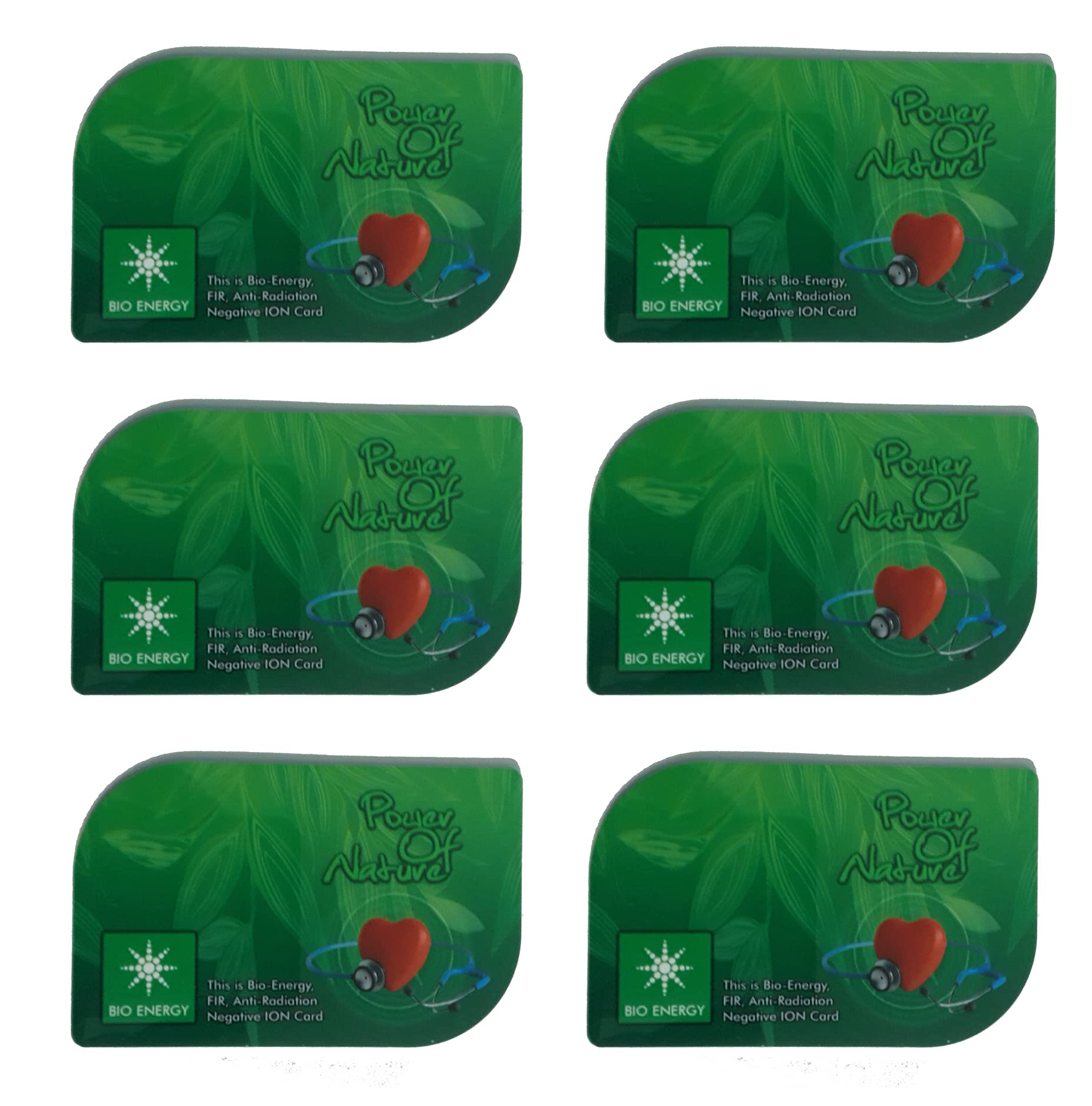 Pentbuns Nano Anti Radiation Bio Energy Card Pack of 6 (Multicolour) | Health Card Anti Radiation Bio Energy Anti-Radiation Card (Generic)