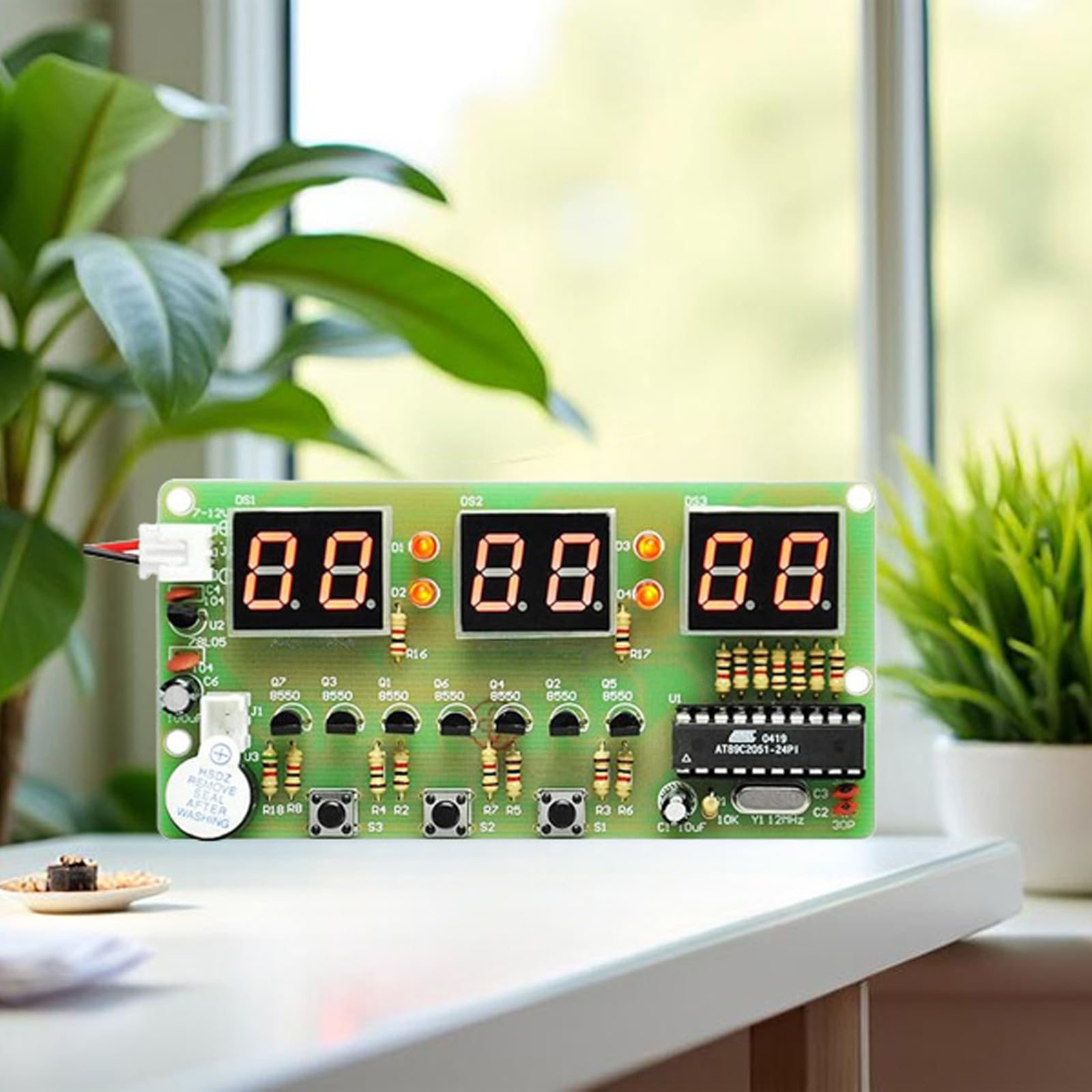 Snapklik.com : 6 Bits Digital LED Electronic Clock DIY Kits PCB ...