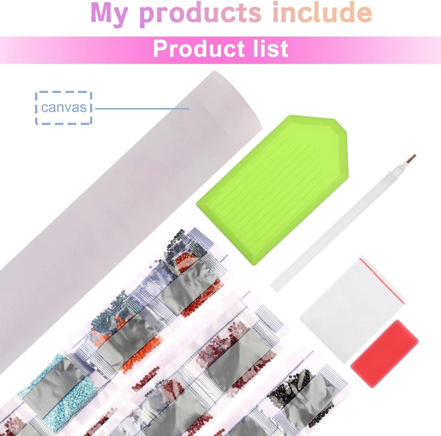 Snuqevc 5D Diamond Painting Kits Angel Girl Reading, Canvas DIY Gemstone Digital Oil Painting Crafts, for Room Decor Christmas Decor, Gifts for Friends (20x20inch)