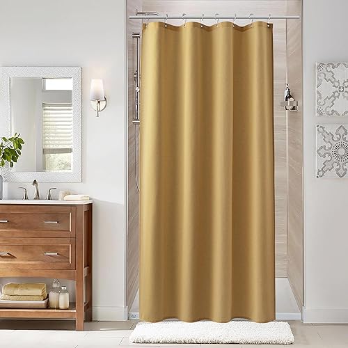 Miniatura 38 de Naturoom cortina de ducha de 36 pulgadas - cortina de ducha estrecha para espacio pequeño, de medio tamaño, de lino verde ultra gruesa, juego
