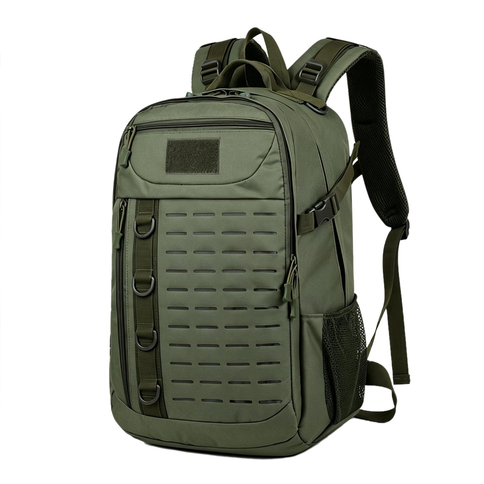 Taktische Camouflage Oxford Rucksack 20-35L Outdoor Tagessack Satchel Schultertasche,olive green