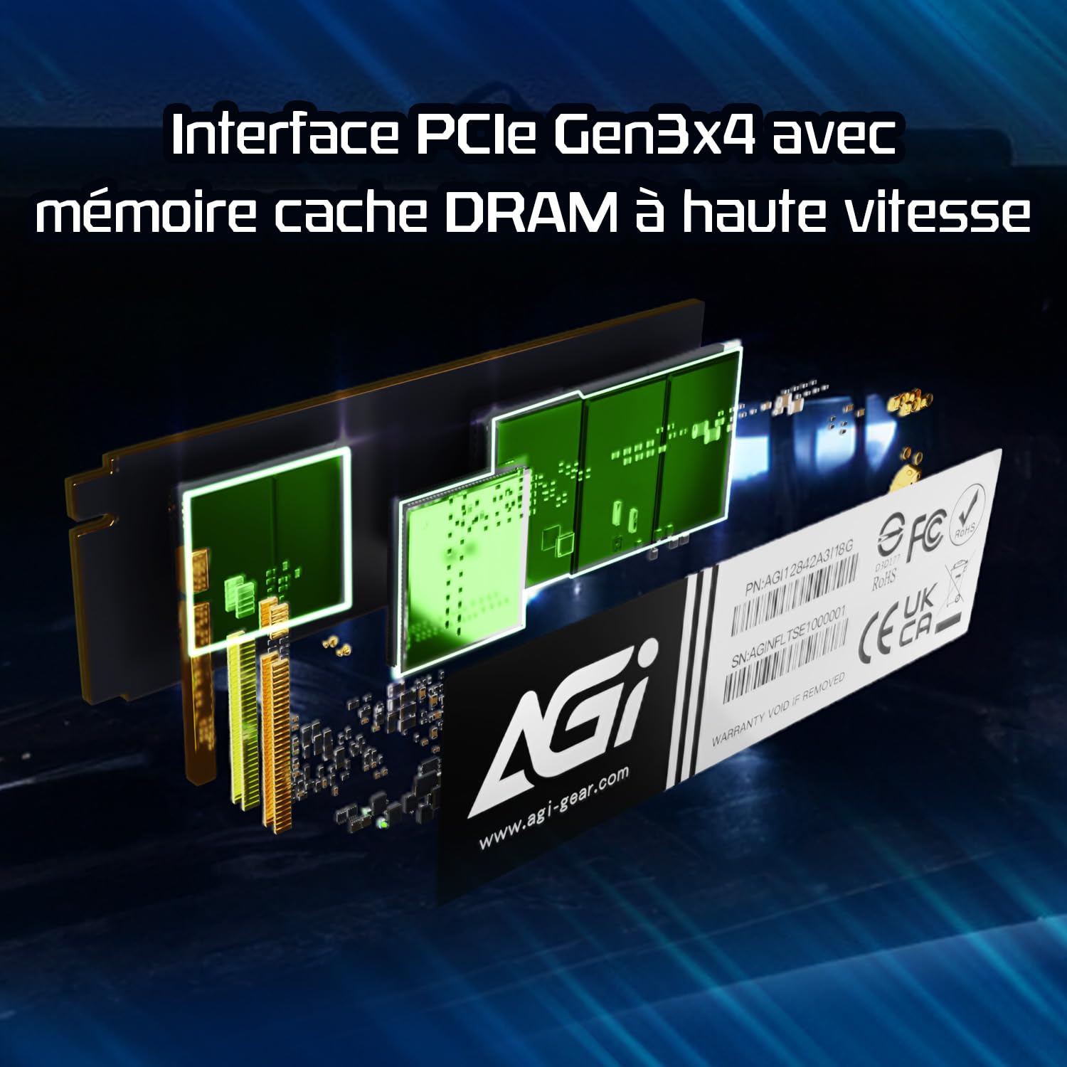 Amazon.in: Buy AGI 2TB AI218 PCIe NVMe M.2 Gen3x4 DRAM Cache 3D 