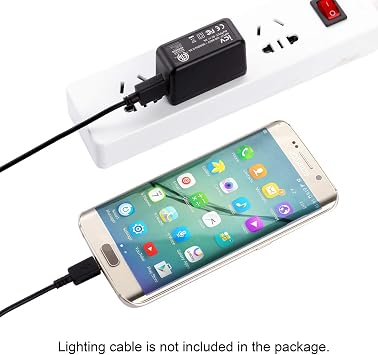 icv USB Wall Charger 5V 2A AC Power Adapter with US Plug for Phone, Tablet and Other Related USB Powered Devices Small and Lightweight Designed for Safety