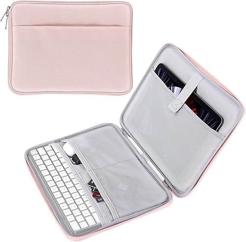 MoKo Funda para tablet de 9 a 11 pulgadas, bolsa protectora con dos compartimentos para iPad Air 5 de 10.9 pulgadas 2022, iPad Pro 11 202120202018,