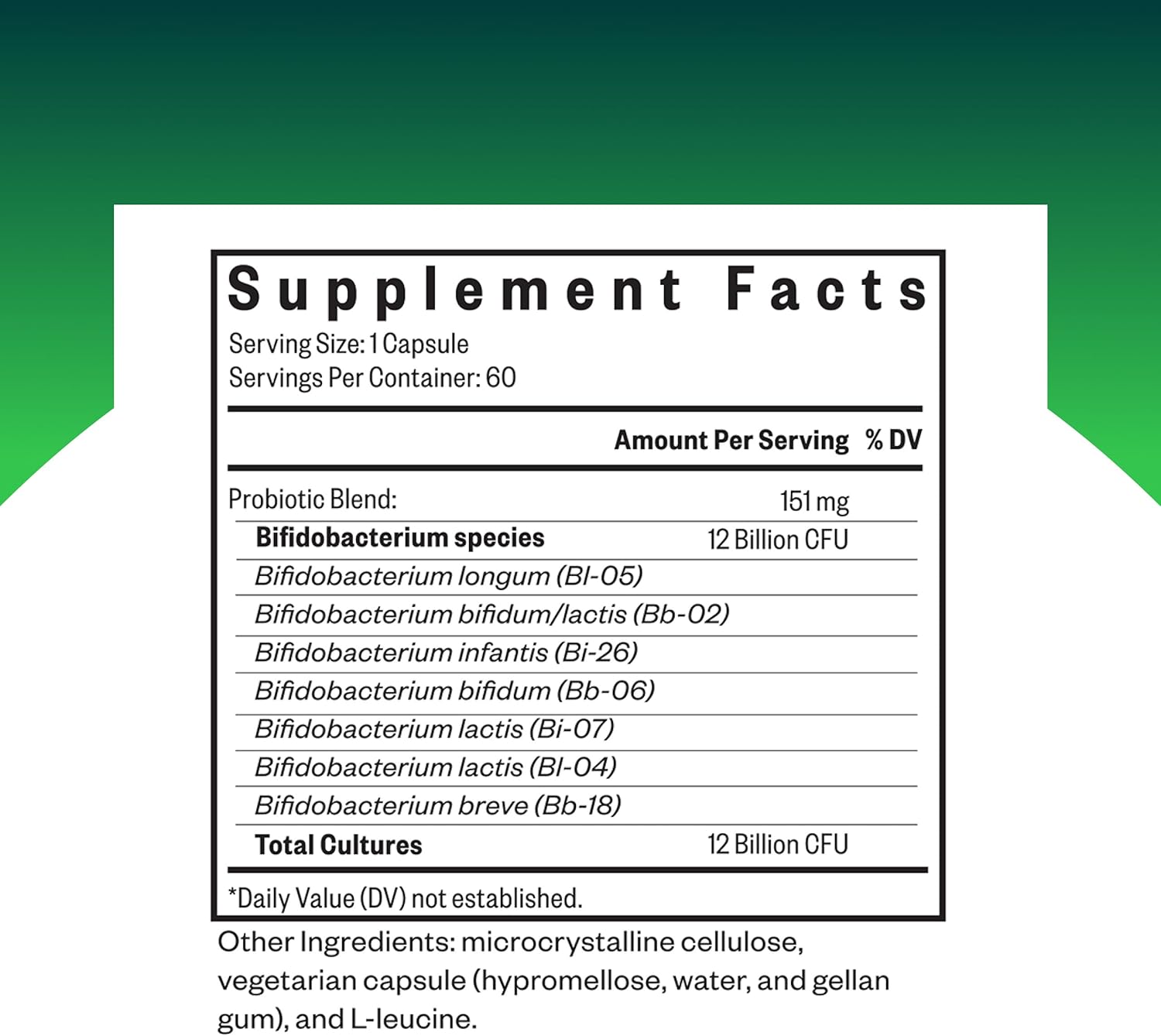 Seeking Health ProBiota Bifidobacterium, 60 Capsules, Probiotic Supplement for Digestive Health, Bifido Only, Vegan- and Vegetarian-Friendly, Supports Colon Health and Immune System*