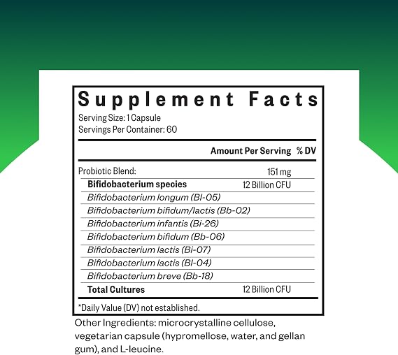 Seeking Health ProBiota Bifidobacterium, 60 Capsules, Probiotic Supplement for Digestive Health, Bifido Only, Vegan- and Vegetarian-Friendly, Supports Colon Health and Immune System*