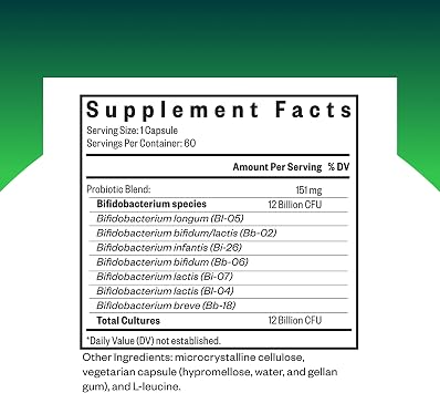 Seeking Health ProBiota Bifidobacterium, 60 Capsules, Probiotic Supplement for Digestive Health, Bifido Only, Vegan- and Vegetarian-Friendly, Supports Colon Health and Immune System*