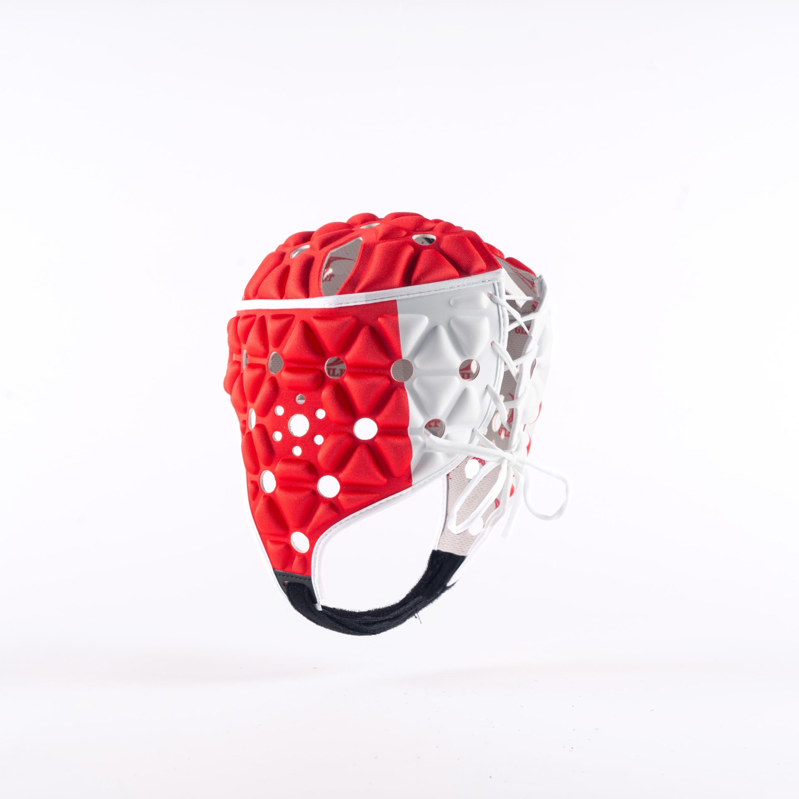 Gilbert- Air Casque de Rugby Mixte, Rouge, S