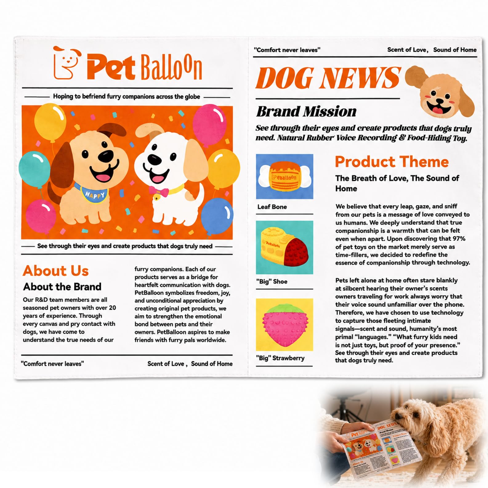 Indestructible Dog Toy, Interactive Crinkle Dog Chew Toy with Squeaker