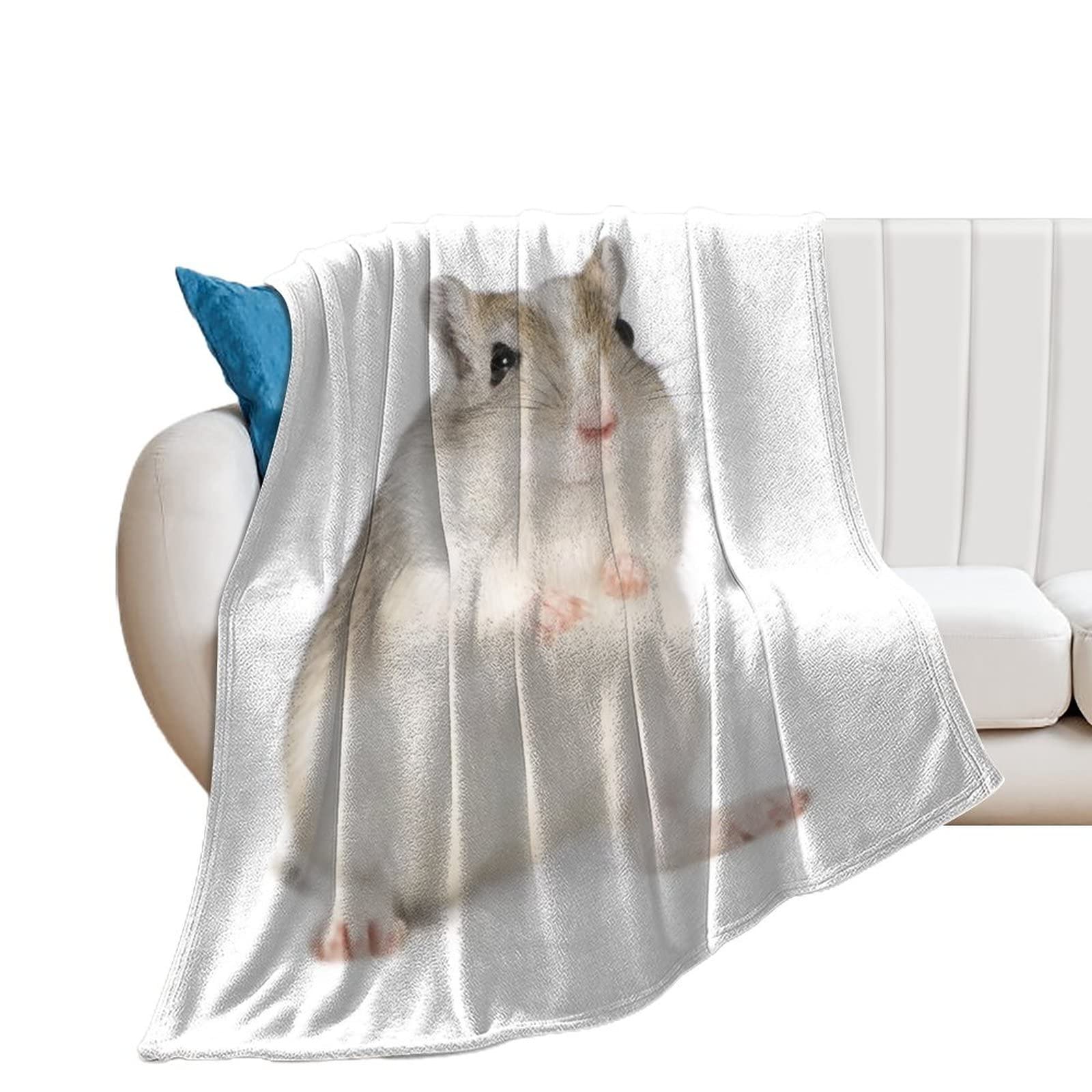 Couverture polaire hamster plaid de lit doux couverture de canapé 130x150