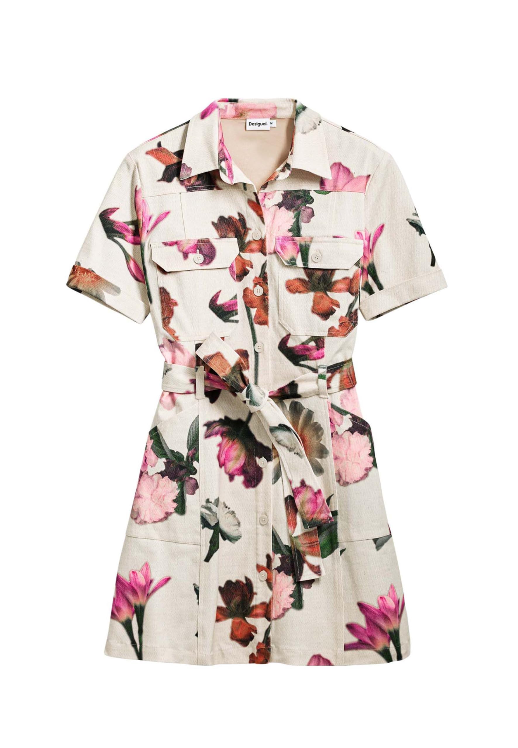 Utility shirt dress - WHITE - XL