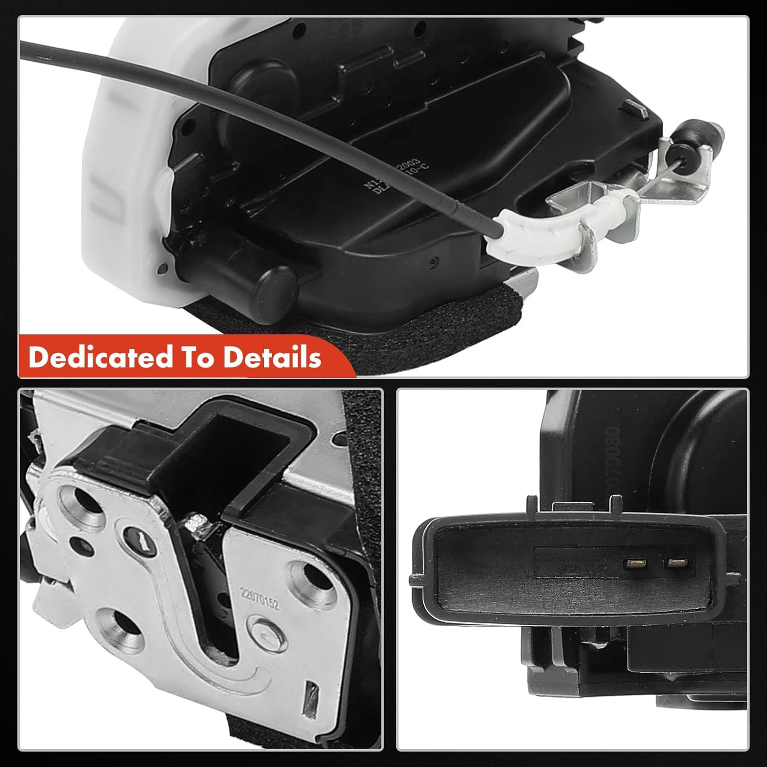 A-Premium Door Lock Latch Actuator Compatible with Nissan Vehicle - Titan XD 2016 2017 2018 2019 Crew Cab Pickup - Rear Right Passenger Side, Replace# 82500EZ00C