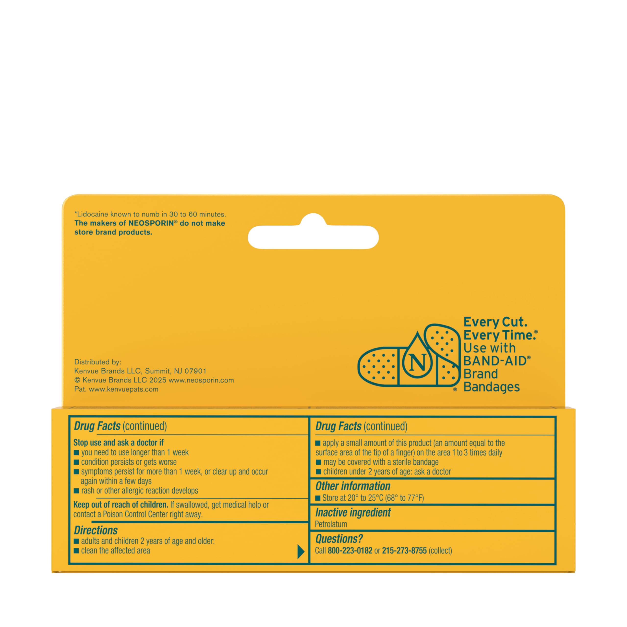 Neosporin Lidocaine Ointment - Pain Relief & Antibiotic -9