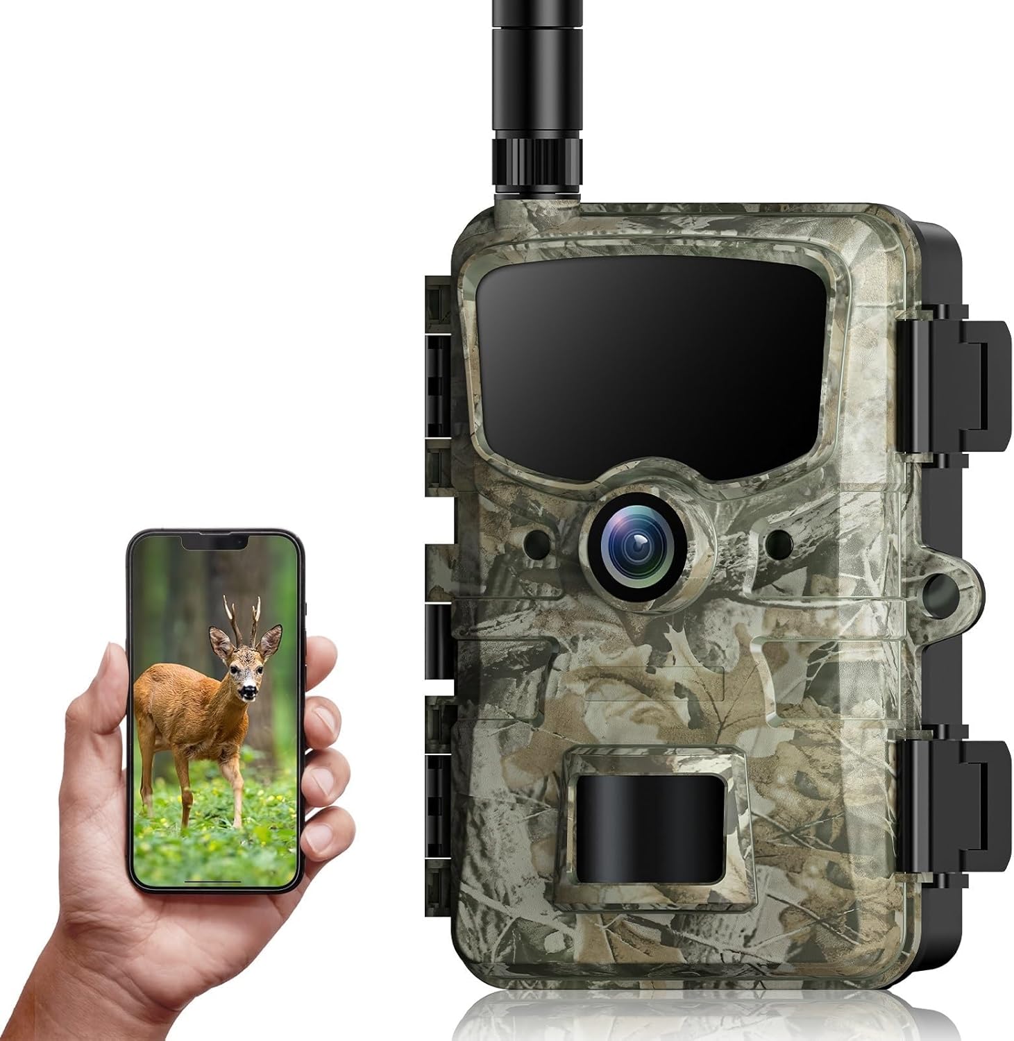 VOOPEAK 4G LTE Cellular Trail Camera, No WiFi Needed,Game Cameras with Night Vision Motion Activated Waterproof, 1080P Videos + Sound