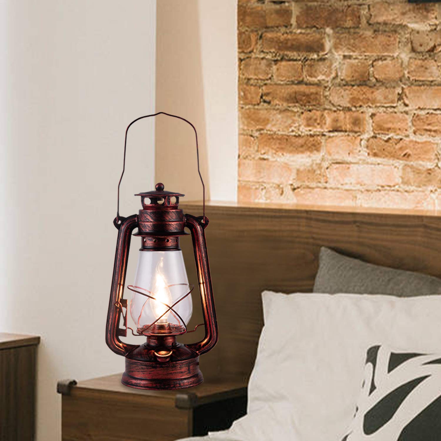 Buy CROSSIO Vintage Rustic Old Fashioned Lantern Lamp Plug in