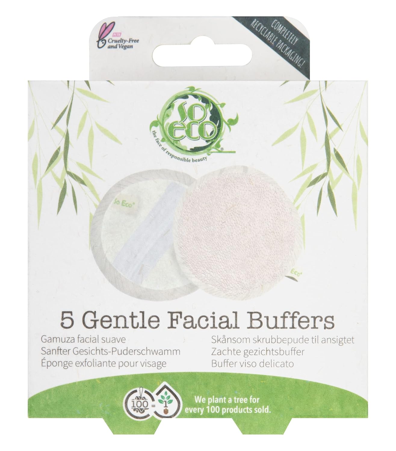 So Eco Gentle Facial Buffers - 5 Pack