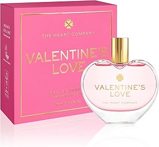 VALENTINE'S LOVE Perfume for women | Floral Sweet Fragrance | Valentine's Day Gift | Vegan Heart Shaped Perfume 75ml - 2.5 fl oz.