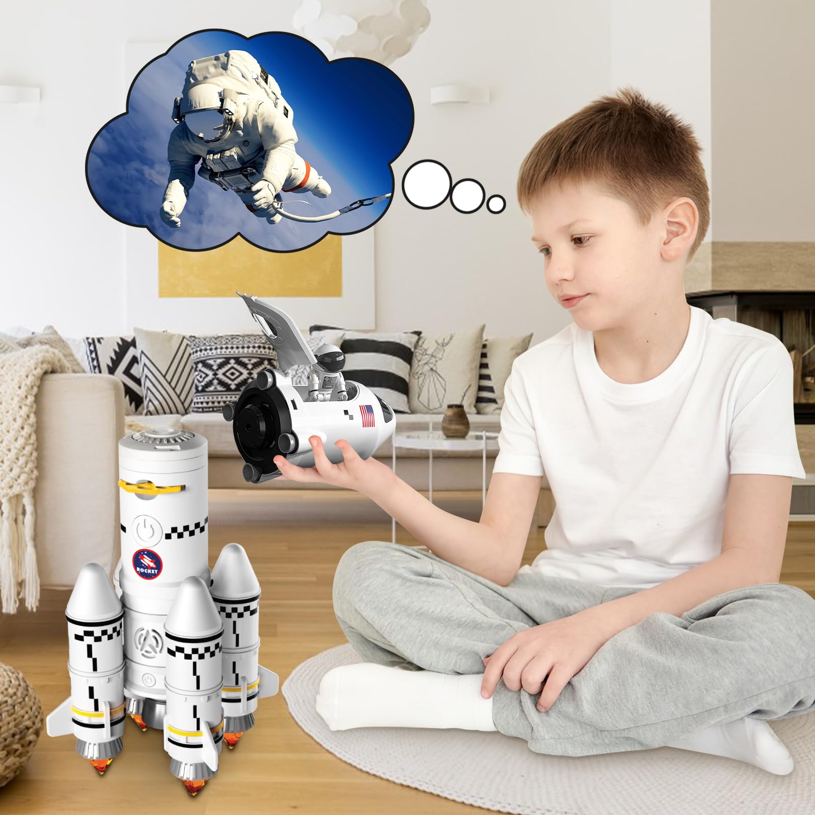 Year Old Boy Gift Space Shuttle Rocket Ship Toys For Kids Boys